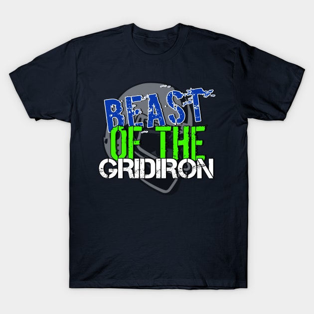 Beast of The Gridiron T-Shirt by TankByDesign